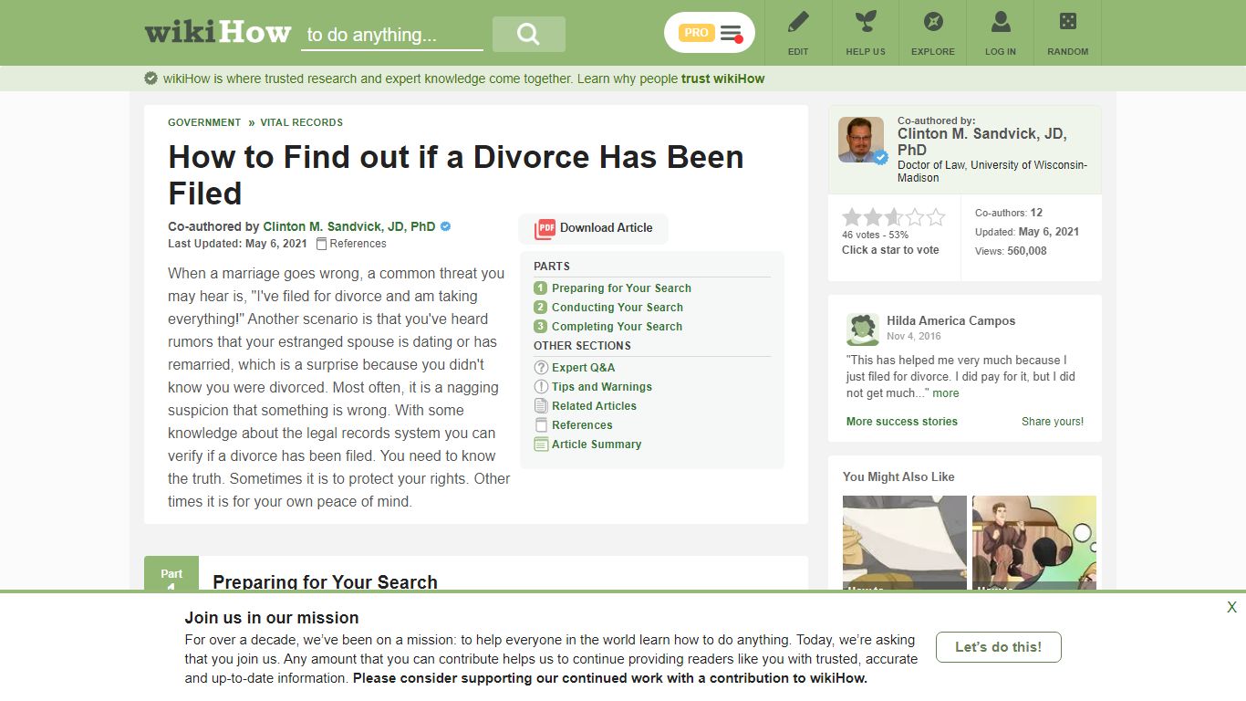 How to Find out if a Divorce Has Been Filed: 15 Steps - wikiHow
